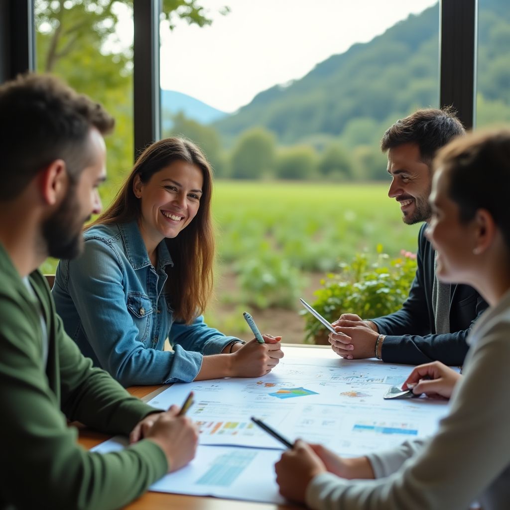 Inversores analizando proyectos sustentables en Argentina